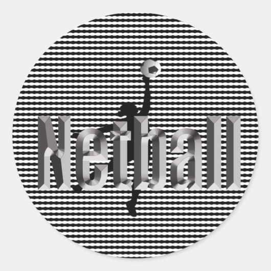 Netball Le Jeu, Stickers Rond (Devant)