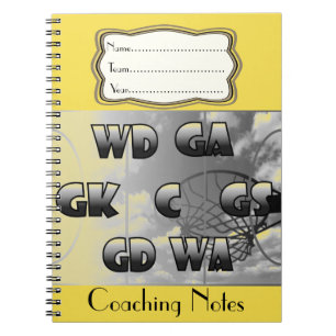 Netball Posities Coaching Notes Personalized Notitieboek