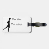 Netball Positioneerontwerp Bagagelabel (Achterkant horizontaal)