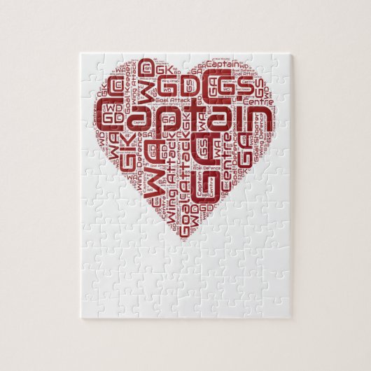 Netball Positioneerontwerp Legpuzzel (Verticaal)