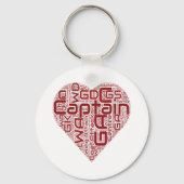 Netball Positioneerontwerp Sleutelhanger (Voorkant)