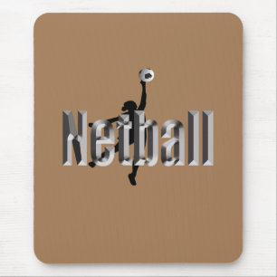 Netball speler en dimensionale naam, muismat