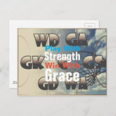 Netball speler posities met offerte briefkaart (Voorkant / Achterkant)