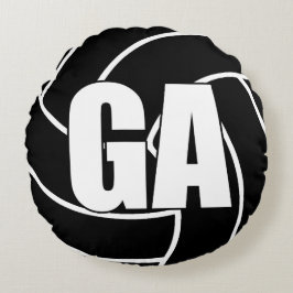 Netball-spelers - Goal Attack - GA Rond Kussen