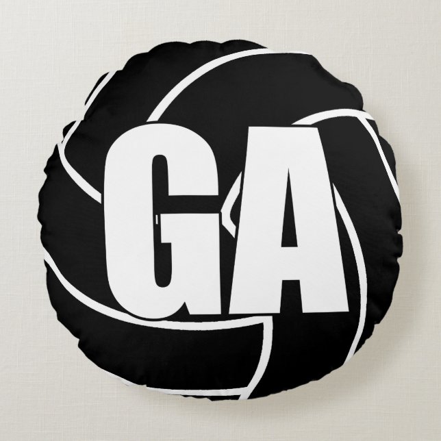 Netball-spelers - Goal Attack - GA Rond Kussen (Voorkant)