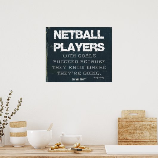 Netball-spelers met Doelstellingen geslaagd in Den Poster (Keuken)