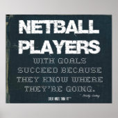 Netball-spelers met Doelstellingen geslaagd in Den Poster (Voorkant)