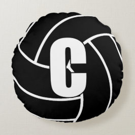 Netball-spelers - Midden - C Rond Kussen