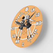  netball-spelers ronde klok (Hoek)