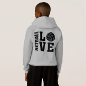 Netball-spelers Ultimate I Love Netball (Achterkant volledig)