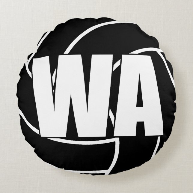Netball-spelers - Wing Attack - WA Rond Kussen (Voorkant)