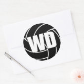 Netball Wing Defense, WD, Netball Team Stickers (Envelop)