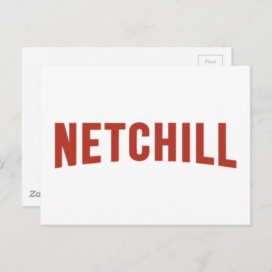 NETCHILL NETFLIX BRIEFKAART (Voorkant / Achterkant)