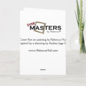 "N'êtes pas vous carte de remerciements d'un ange" (Dos)