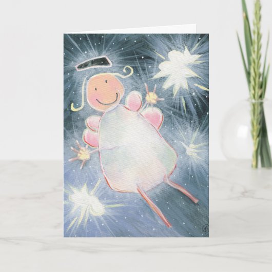 "N'êtes pas vous carte de remerciements d'un ange" (Devant)