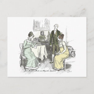 Netherfield Notes - Jane Austen Pride & Prejudice Briefkaart