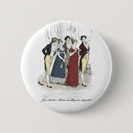 Netherfield Party Arrives - Pride & Prejudice Ronde Button 5,7 Cm (Voorkant)