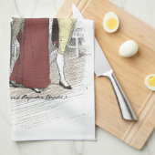 Netherfield Party Arrives - Pride & Prejudice Theedoek (Quarter Fold)