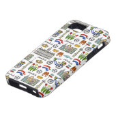 Netherland Doodle Pattern Case-Mate iPhone Case (Onderkant)