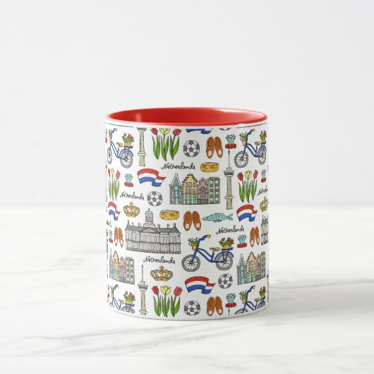 Netherland Doodle Pattern Mok (Midden)