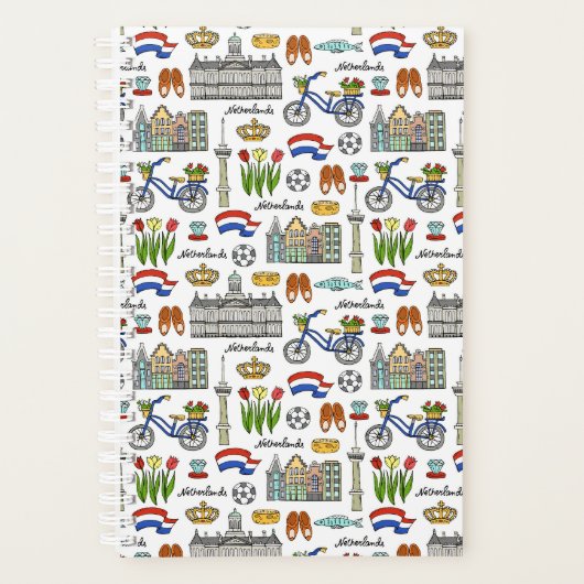 Netherland Doodle Pattern Planner (Voorkant)