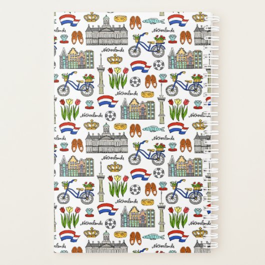 Netherland Doodle Pattern Planner (Achterkant)