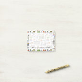 Netherland Doodle Pattern Post-it® Notes (Op bureau)