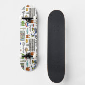 Netherland Doodle Pattern Skateboard (Voorkant)
