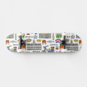 Netherland Doodle Pattern Skateboard (Horizontaal)