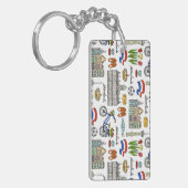 Netherland Doodle Pattern Sleutelhanger (Voorkant Links)