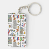 Netherland Doodle Pattern Sleutelhanger (achterkant)