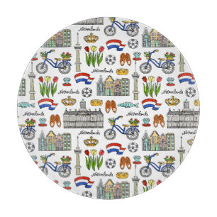 Netherland Doodle Pattern Snijplank