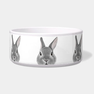 Netherland Dwarf konijn Gray-voeding Voerbakje