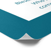 Netilat Yadayim Hebreeuwse handwasmachine Blauwgro Poster (Hoek)