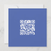 Netjes blauwe moderne QR-code Kaart (Achterkant)