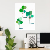 Netjes Gesnoeide Bomen Poster (Thuiskantoor)