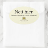 netkas ovale sticker (Tas)