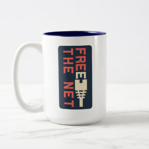 Netneutraliteit maakt het net vrij tweekleurige koffiemok