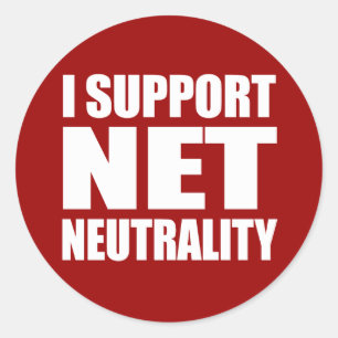 Netneutraliteit Ronde Sticker