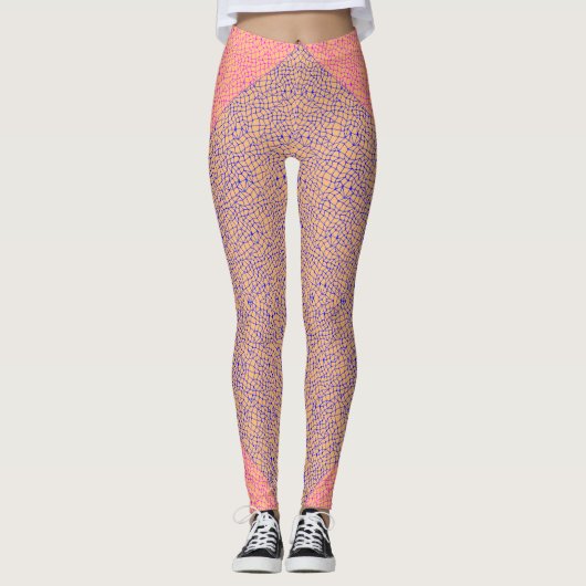 Netpatroon 05 Indigo Bue Lorange BG Leggings (Voorkant)