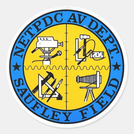 NETPDC AV DEPT SAUFLEY FIELD STICKER (Voorkant)