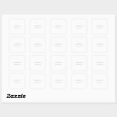Netral chic met liefde cadeau gunst bruiloft Stick Vierkante Sticker (Vel)