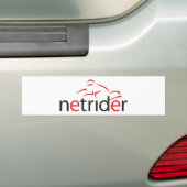 Netrider Logo Bumpersticker (Op auto)