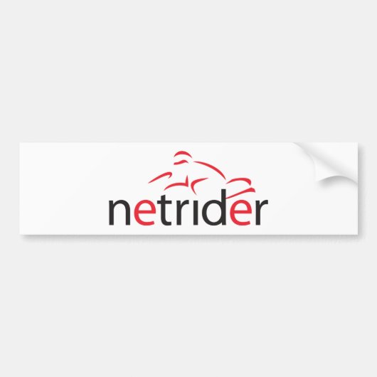 Netrider Logo Bumpersticker (Voorkant)