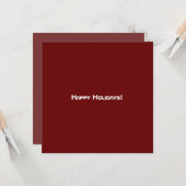 Nette Bordeaux Moderne QR Code Kaart (Voorkant / Achterkant in situ)