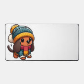 Nette Eenvoudige Sticker Emoji Leuke  Dier Compa Bureaumat (Voorkant)