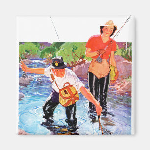 Netting A Fish door R.J. Cavaliere Magneet