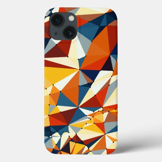 Netto meerkleurige driehoeken Case-Mate iPhone case (Achterkant)