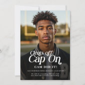 Nettoie le Casquette sur le Faire-part de graduati (Devant)