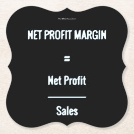 "Nettowinstmarge" Kartonnen Onderzetters